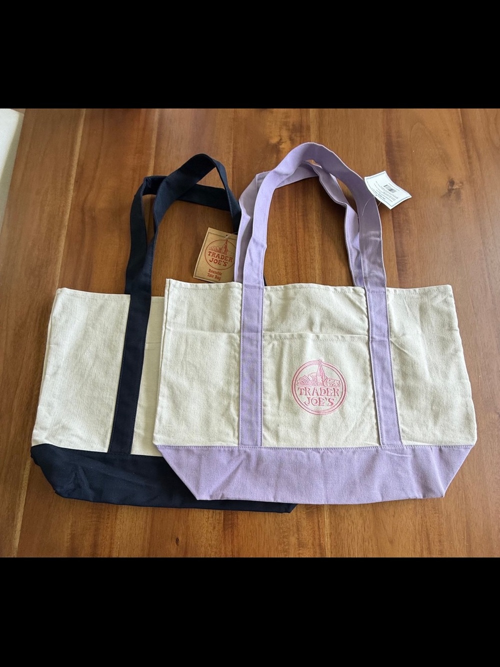 2 Trader Joe's large Tote bag